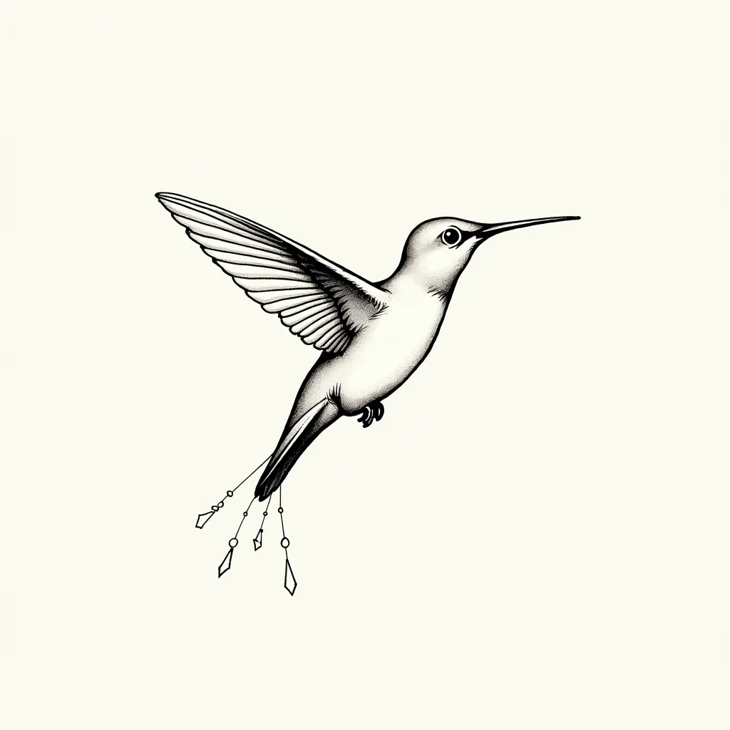 Minimalist Tattoo Design: Hand-drawn tattoo flash design | TattooVault