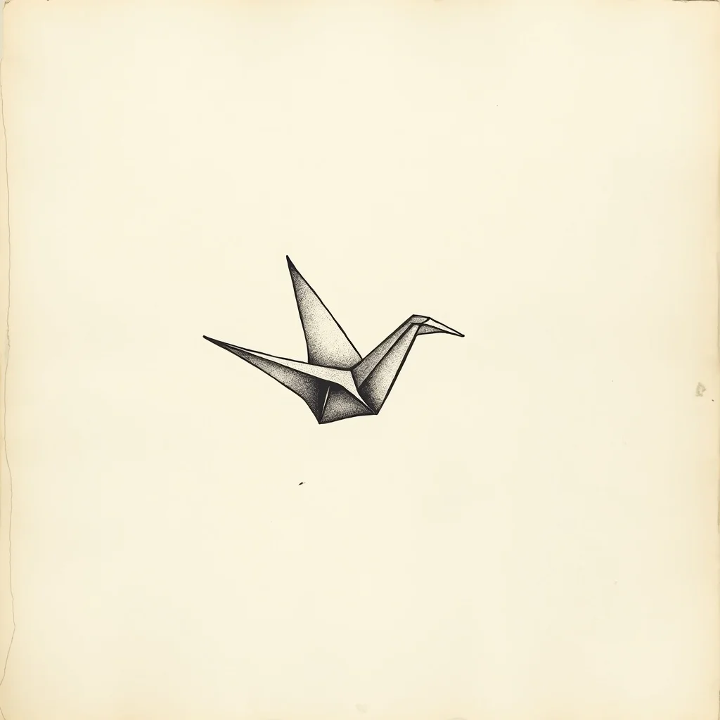 Minimalist Tattoo Design: Hand-drawn tattoo flash design | TattooVault