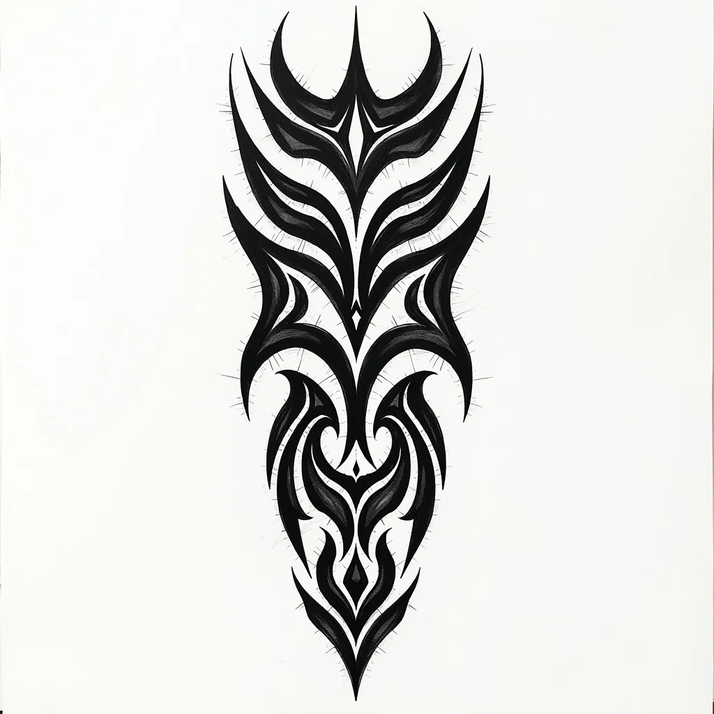 Tribal Tattoo Design: Bold black tribal armband with | TattooVault