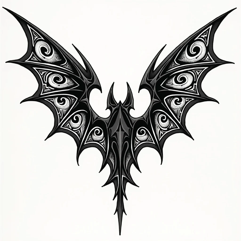 Tribal Tattoo Design: A perfectly symmetrical tribal | TattooVault